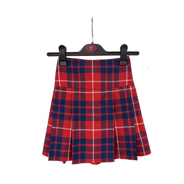 Crosshouse 3 Pleat Tartan Skirt